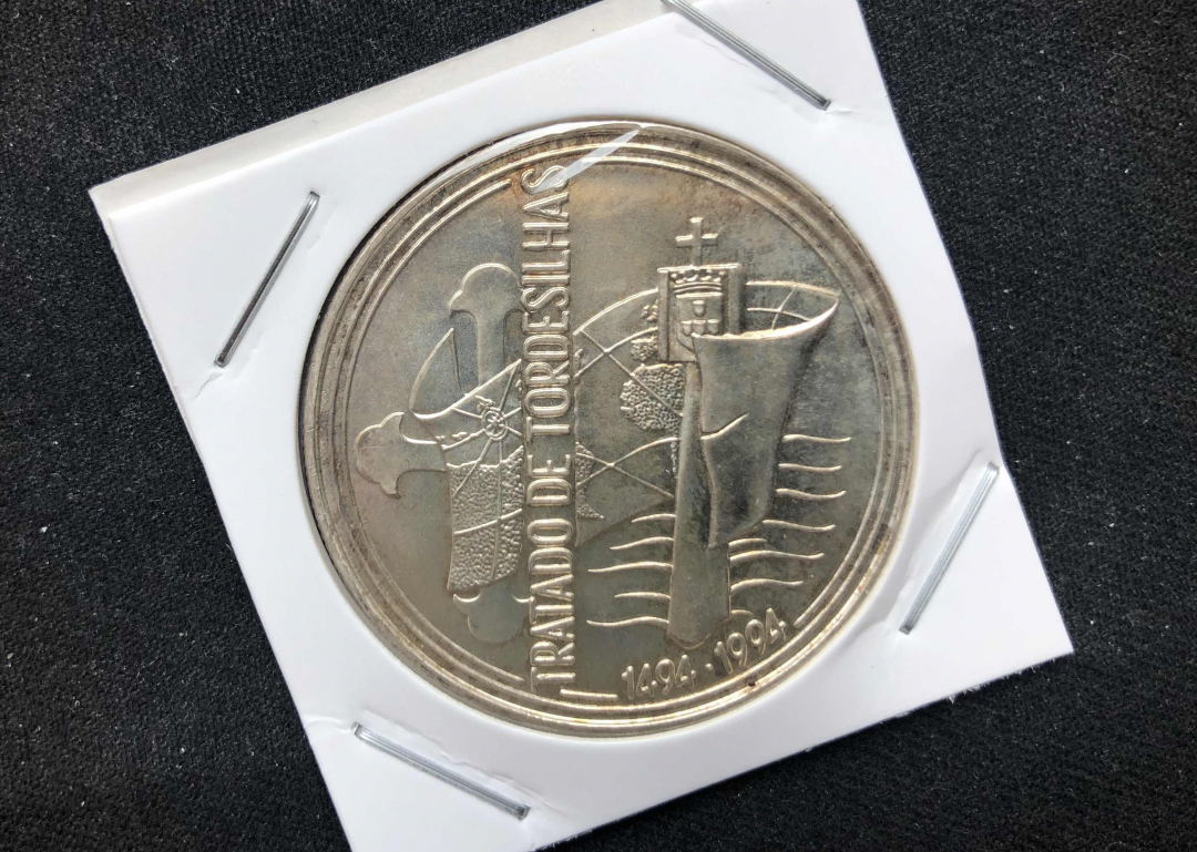 【币观天下】第七十八期拍卖 【葡萄牙】1994年 葡萄牙托尔德西利亚斯条约签订500周年