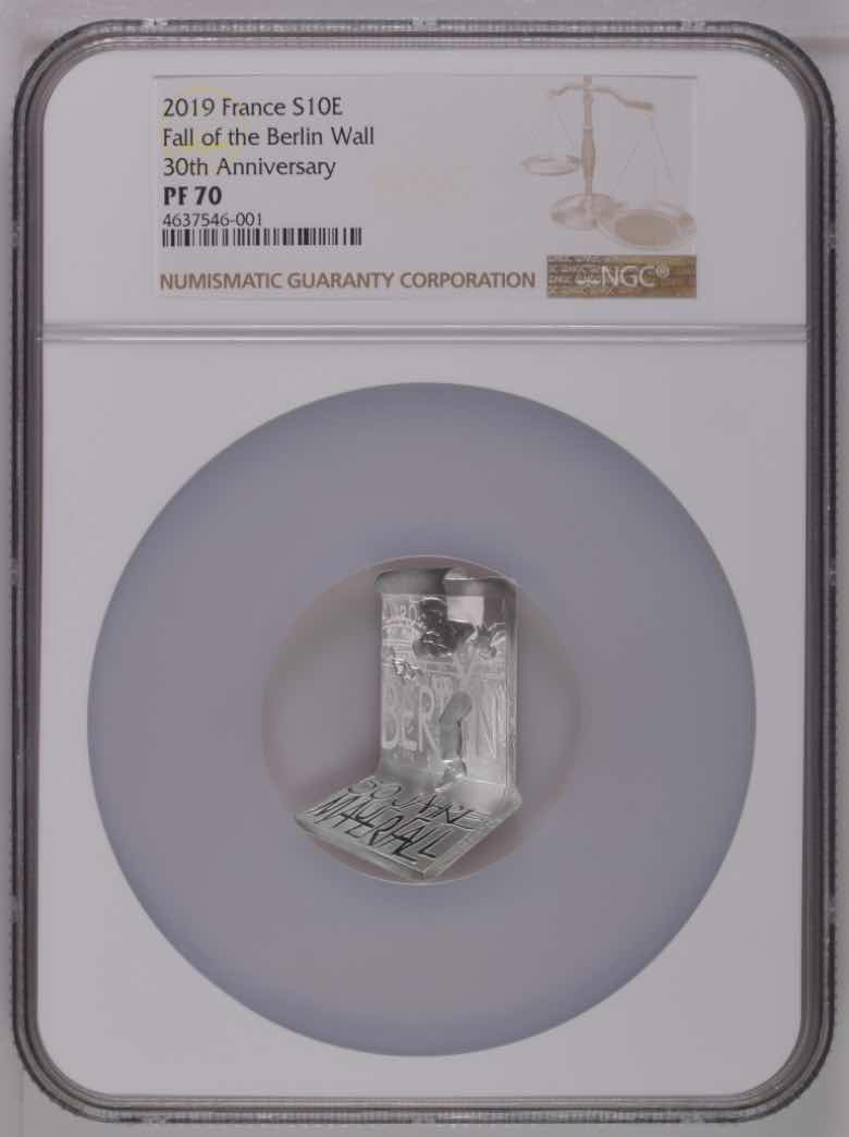 【币观天下】第七十八期拍卖 【一口价】柏林墙银币ngc70～