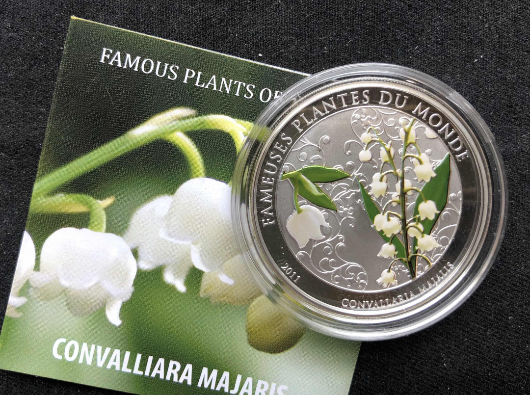 【币观天下】第七十八期拍卖 【贝宁】2011年铃兰花银币