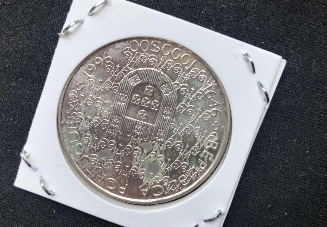 【币观天下】第七十八期拍卖 【葡萄牙】葡萄牙1000埃斯库多银币 1996年 孔塞桑的守护神大银币