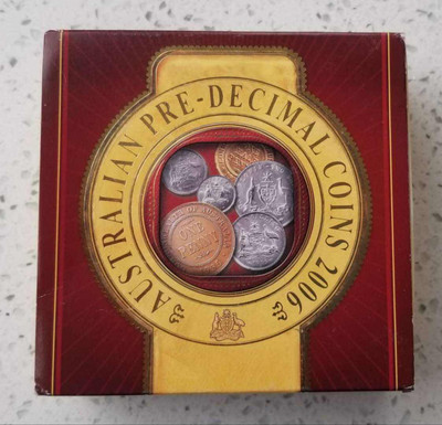 【随心拍&GetCoin】现代金银币拍卖第二十九期 澳大利亚2006年十进制前货币币中币镶嵌银币1盎司银币带证书包装。