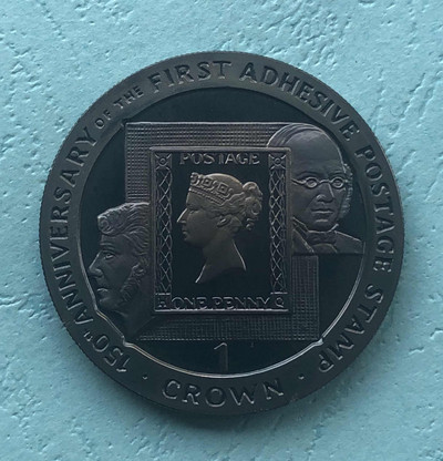 【随心拍&GetCoin】现代金银币拍卖第二十九期 1990年直布罗陀黑便士发行150周年黑化工艺纪念币