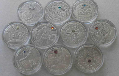 【随心拍&GetCoin】现代金银币拍卖第二十九期 白俄罗斯童话故事仿古银币全套10枚
