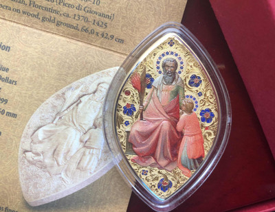 【随心拍&GetCoin】现代金银币拍卖第二十九期 【纽埃】2015年亚伯拉罕1oz镀金银币