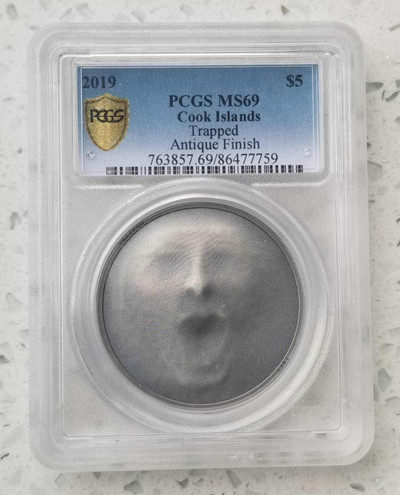 【随心拍&GetCoin】现代金银币拍卖第三十期 库克2019年困境与迷茫1盎司高浮雕纪念银币PCGS69