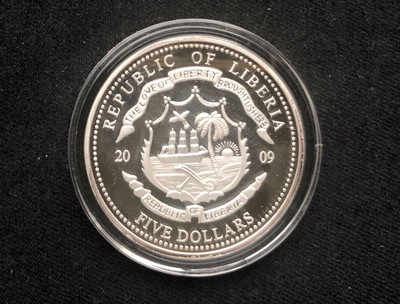 【随心拍&GetCoin】现代金银币拍卖第三十期 【利比里亚】奥巴马图案戏作币【镍币】