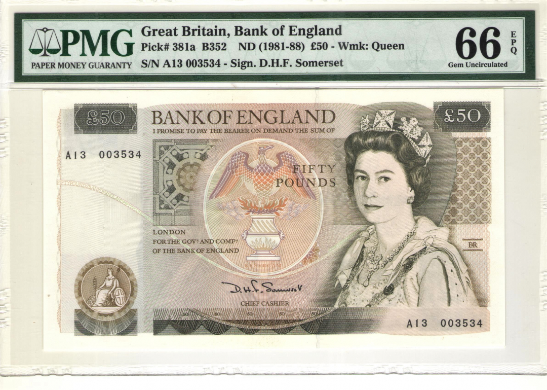收藏联盟第九十七期拍卖 英国D50 A冠 PMG66E
