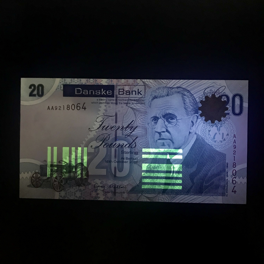 收藏联盟第九十七期拍卖 2012年北爱尔兰丹斯克银行20镑 UNC