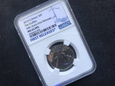 【随心拍&GetCoin】现代金银币拍卖第三十期 【英国】咕噜牛镍币【ngc65dpl】