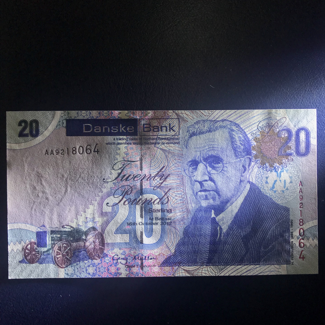 收藏联盟第九十七期拍卖 2012年北爱尔兰丹斯克银行20镑 UNC