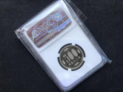 【随心拍&GetCoin】现代金银币拍卖第三十期 【日本】2000年500日元泡桐花精致币【ngc69】【获奖币】