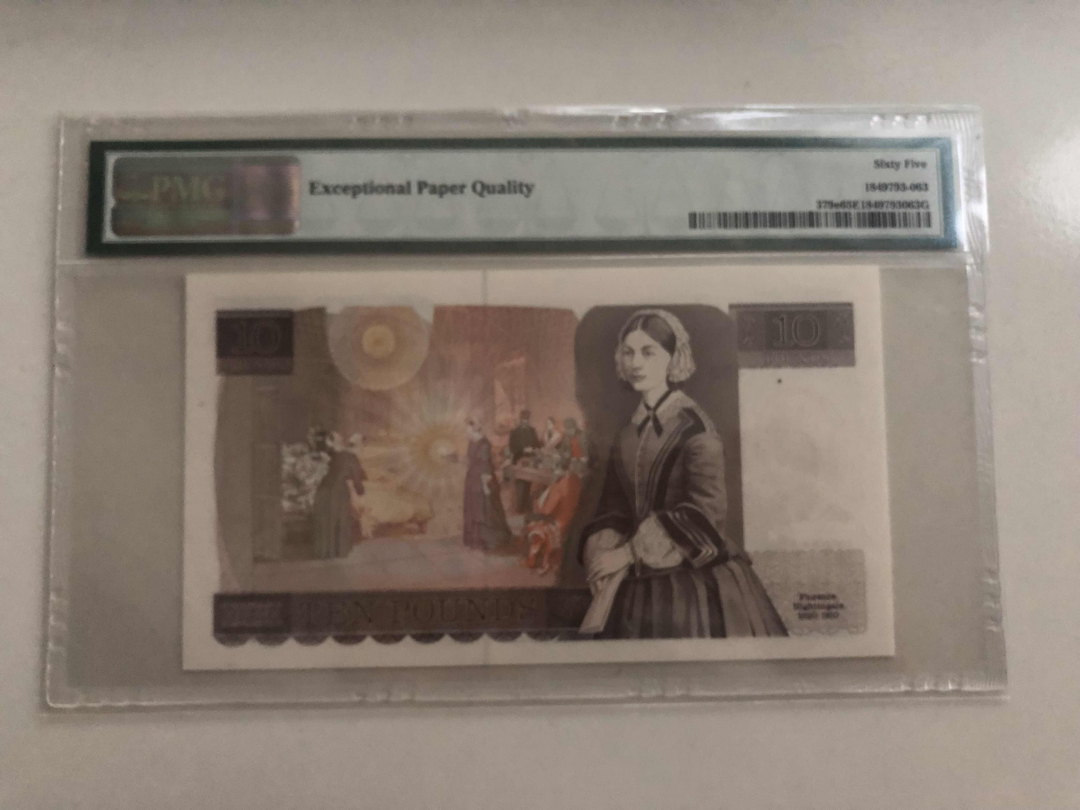 收藏联盟第九十七期拍卖 1988-91英国D10 南丁格尔 PMG65E