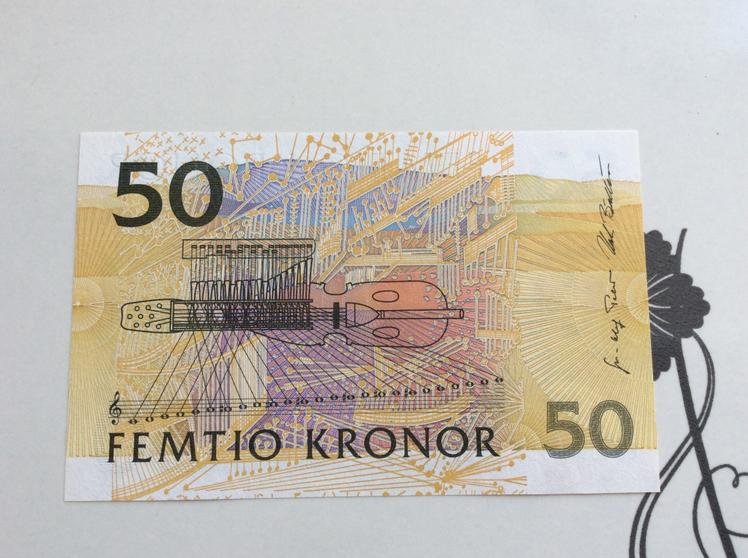 【收藏联盟】第九十八期拍卖 瑞典 1996年 50克朗p62a 初版 全新UNC