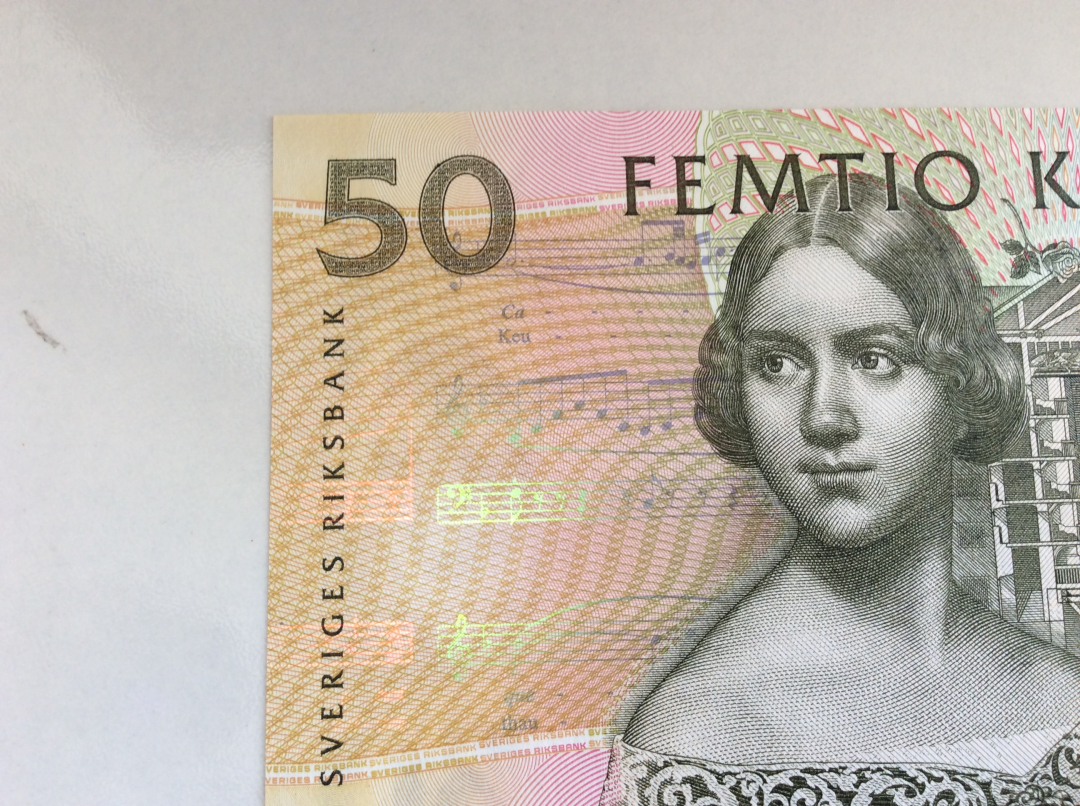 【收藏联盟】第九十八期拍卖 瑞典 1996年 50克朗p62a 初版 全新UNC