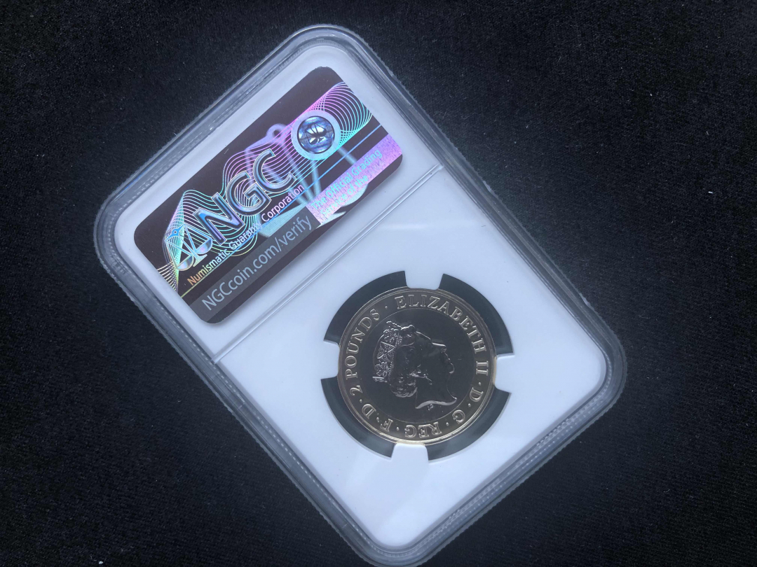 【随心拍&GetCoin】现代金银币拍卖第三十二期 【英国】陶瓷花瓶双色币【ngc 67dpl】