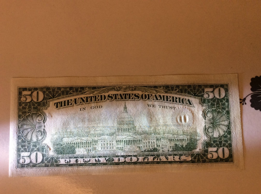 【收藏联盟】第九十九期拍卖 美国 1981年 50美金 UNC- 格兰特 000豹子号 