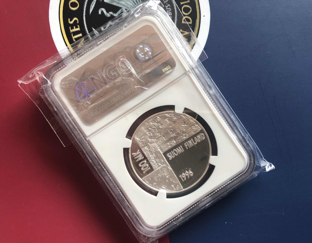 【币观天下】第八十四期钱币拍卖 【芬兰】1996芬兰获奖币画家赫莲娜精致银币