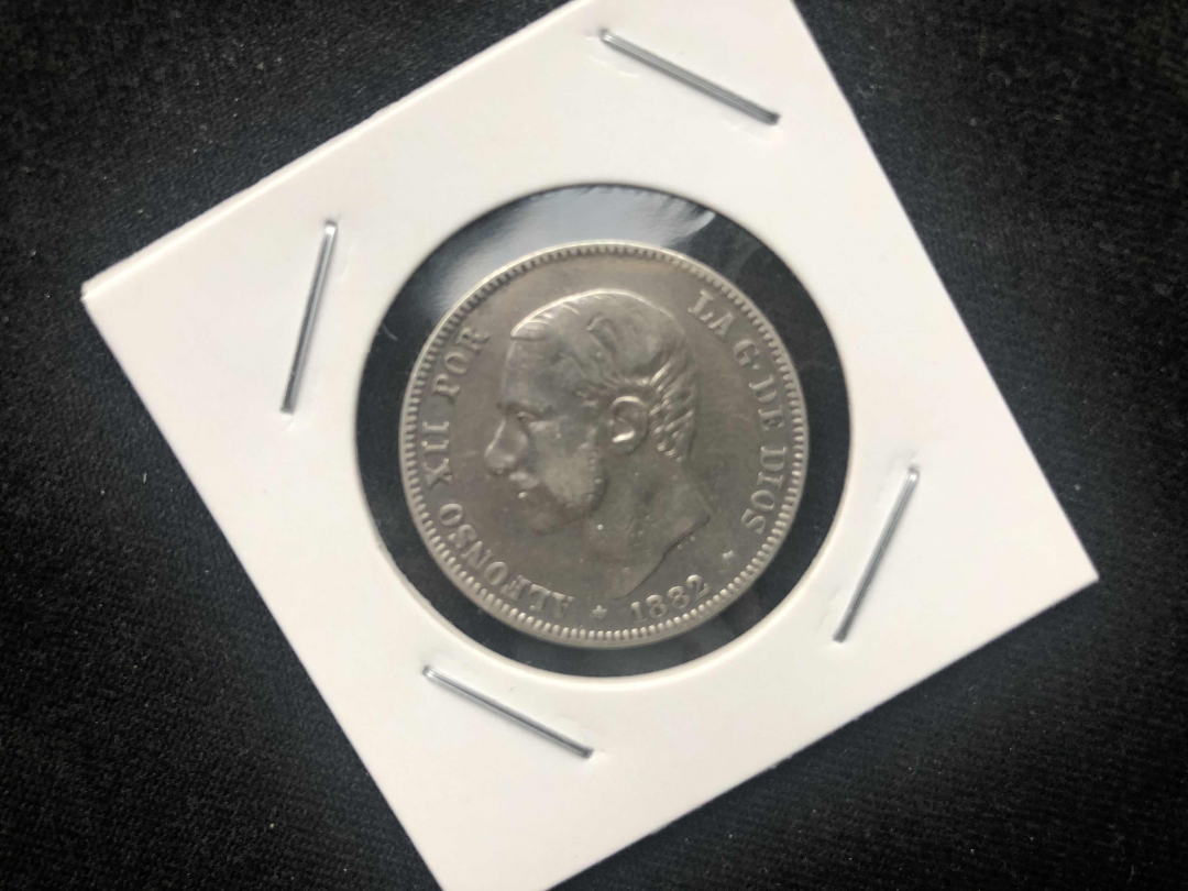 【币观天下】第八十四期钱币拍卖 【西班牙】1882年2比赛银币