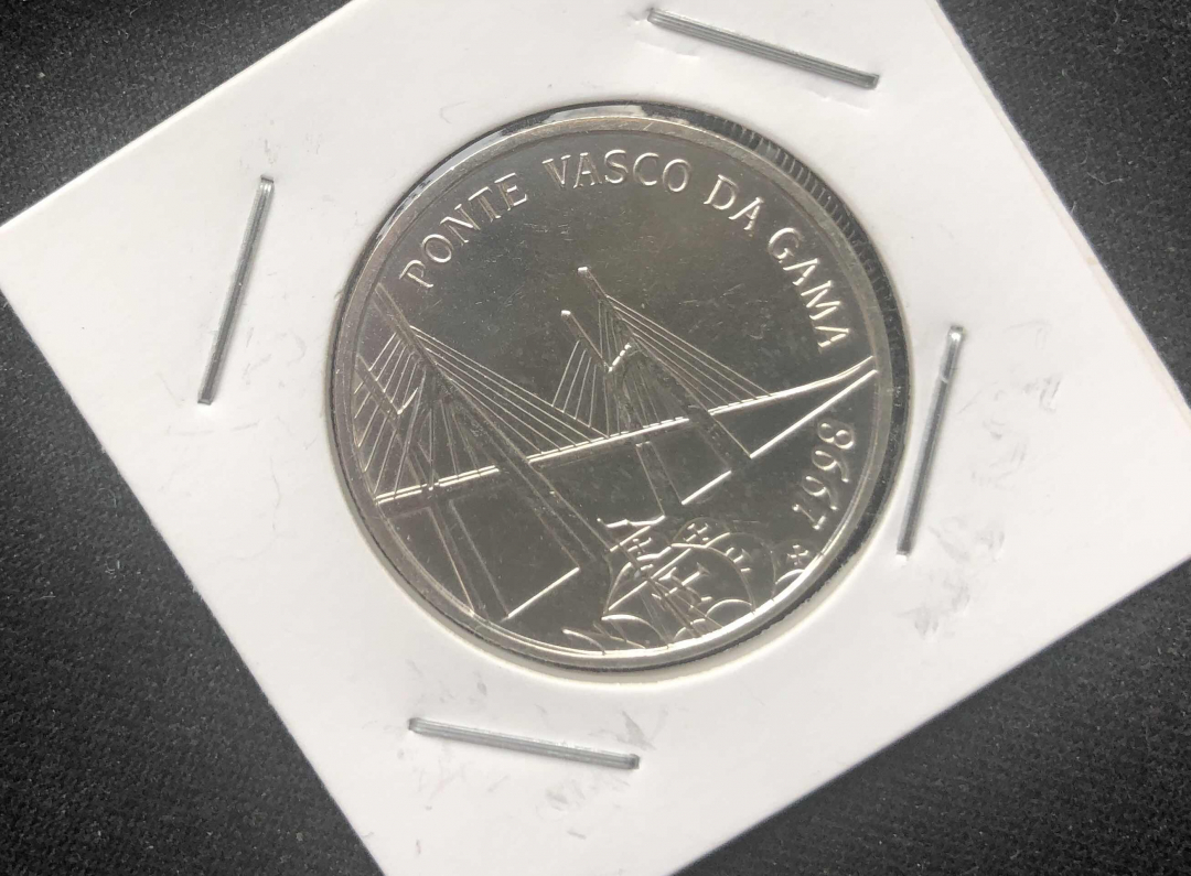 【币观天下】第八十四期钱币拍卖  葡萄牙1998年达伽马大桥开通纪念500埃斯库多纪念银币