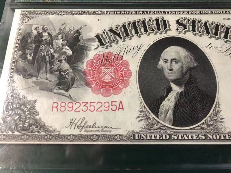 CICE展销会【收藏联盟】第100期拍卖——921感恩大拍 美国 1917年 1美元 大票幅 经典场景pmg64EPQ 性价比 原票UNC品相