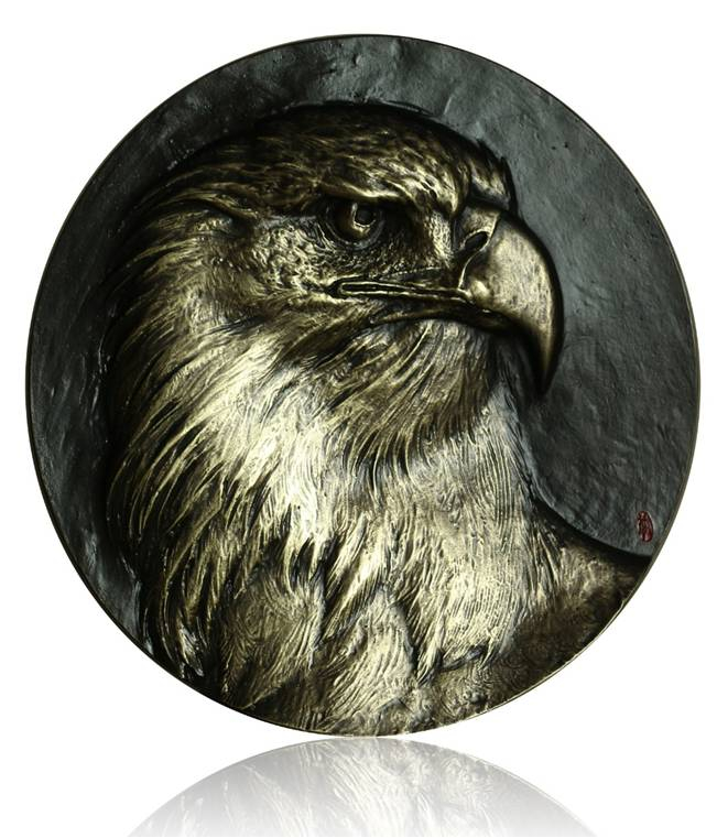 喜迎国庆70周年，艺术麦朵尔（纪念章）拍卖（CICE） 鹰击长空