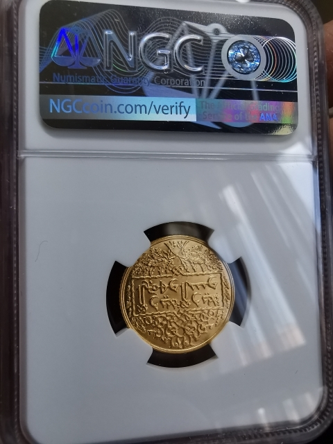 凡希社世界钱币微拍第九十七期 稀！1950叙利亚金镑NGC-MS64