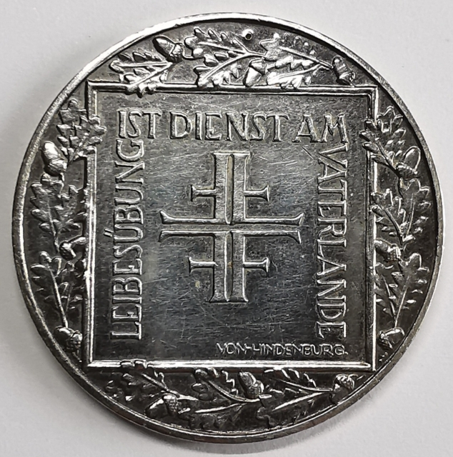 凡希社世界钱币微拍第九十七期 1928德国体育家恩雅诞辰150年纪念银章AU