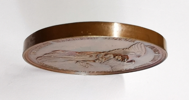 凡希社世界钱币微拍第九十七期 1882普鲁士勃兰登堡皇家伉俪纪念55mm大铜章67克UNC