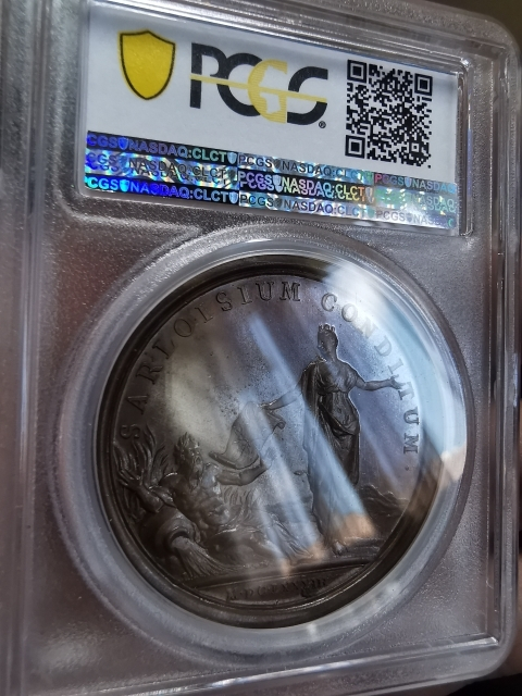 凡希社世界钱币微拍第九十七期 1683太阳王路易十四高浮雕大铜章PCGS-MS64