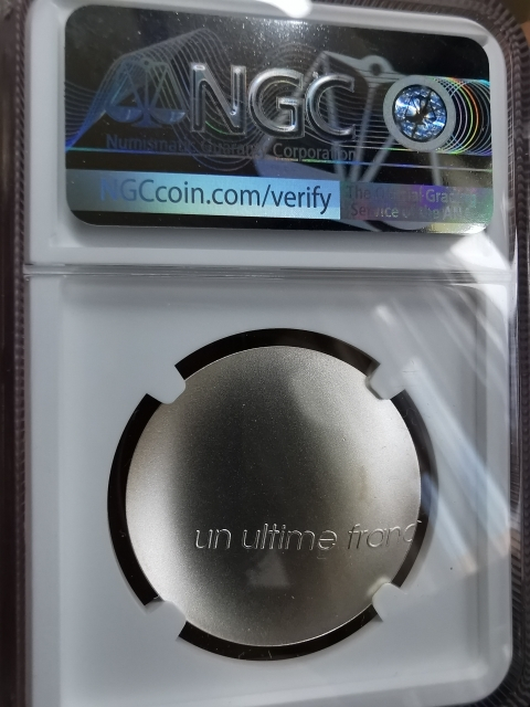 凡希社世界钱币微拍第九十七期 2001最后的法郎NGC-MS68
