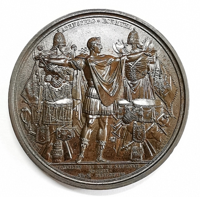 凡希社世界钱币微拍第九十七期 荐！1805法国普雷斯堡合约纪念铜章UNC精美