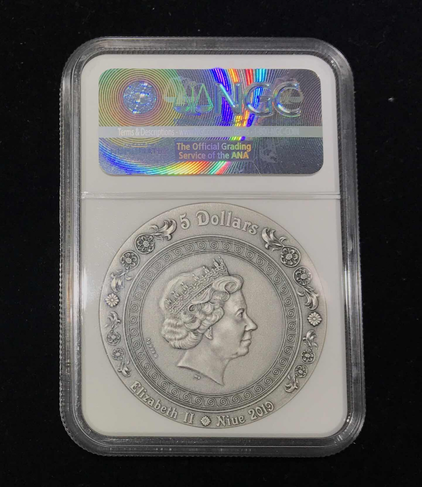 【随心拍&GetCoins】🌟广州展销会CICE专场🌟现代金银币拍卖第三十四期 纽埃2019年胜利女神系列2高浮雕2盎司镀金纪念银币NGC69首期蓝标