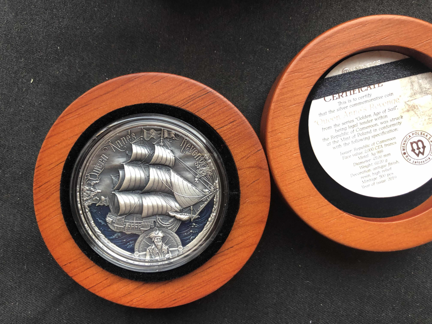 【币观天下】⭐️广州CICE展销会专场⭐️第八十五期钱币拍卖 【喀麦隆】安妮女王号仿古高浮雕银币