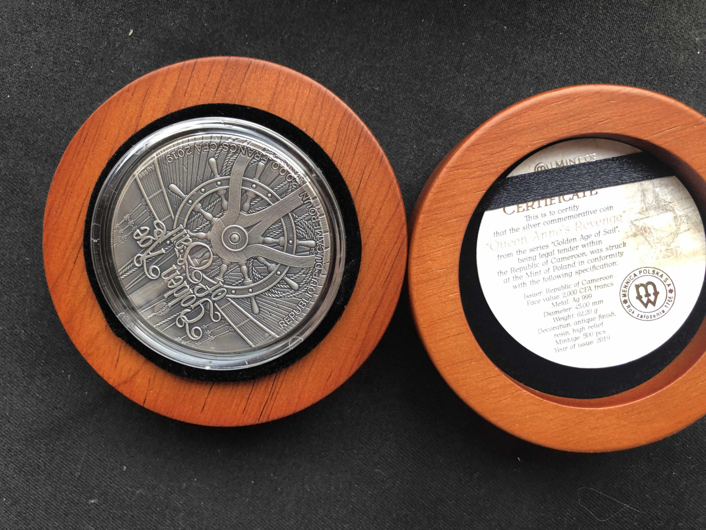 【币观天下】⭐️广州CICE展销会专场⭐️第八十五期钱币拍卖 【喀麦隆】安妮女王号仿古高浮雕银币