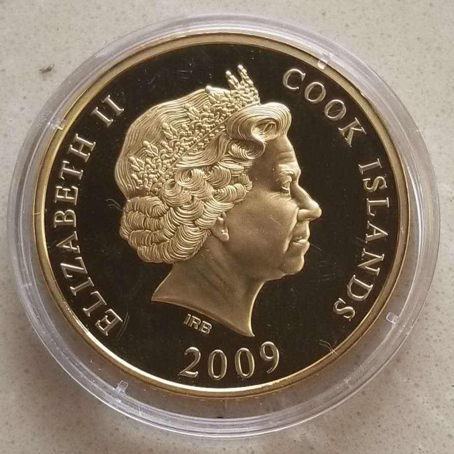 【随心拍&GetCoins】🌟广州展销会CICE专场🌟现代金银币拍卖第三十四期 库克2009年世界奇观荷尔斯泰因门立体镀金纪念币 铜镀金，