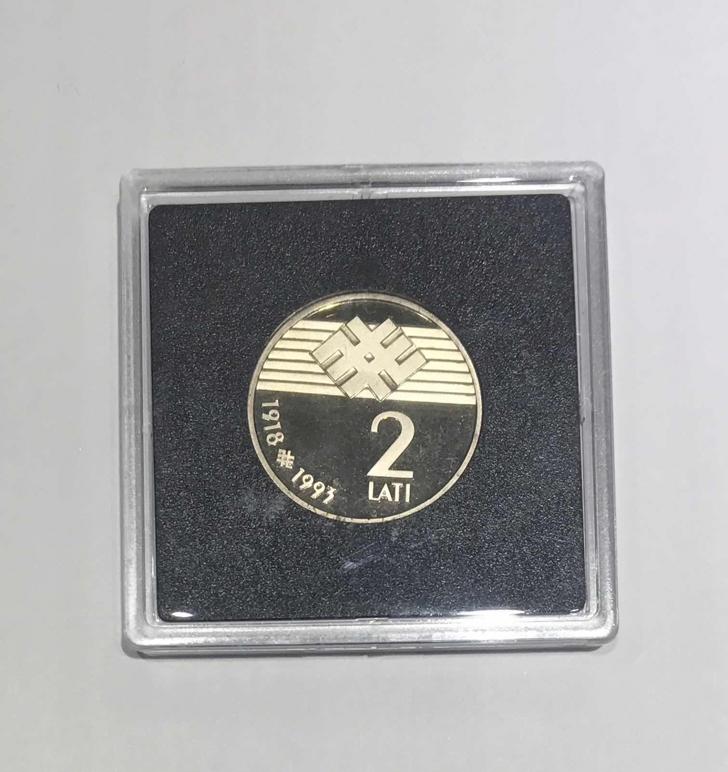 【随心拍&GetCoins】🌟广州展销会CICE专场🌟现代金银币拍卖第三十四期 拉脱维亚1993年独立75周年2拉特精制铜镍纪念币