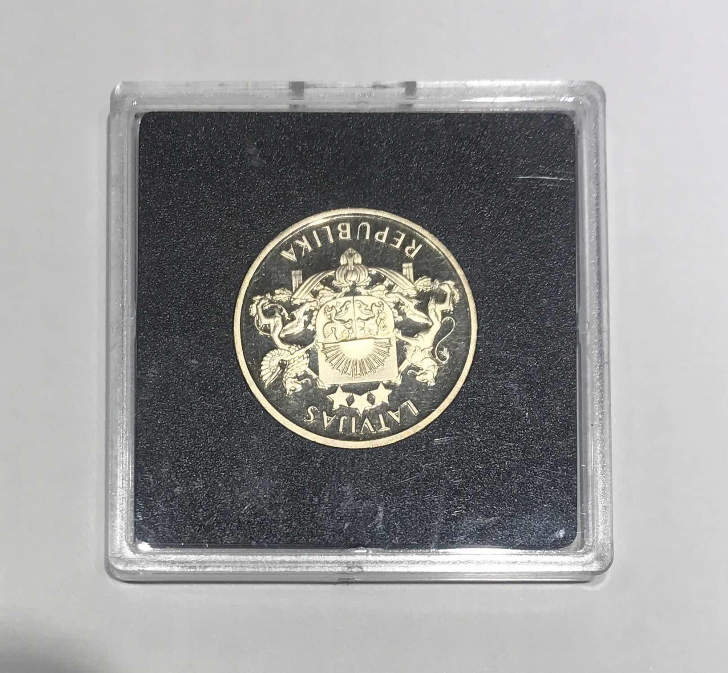 【随心拍&GetCoins】🌟广州展销会CICE专场🌟现代金银币拍卖第三十四期 拉脱维亚1993年独立75周年2拉特精制铜镍纪念币
