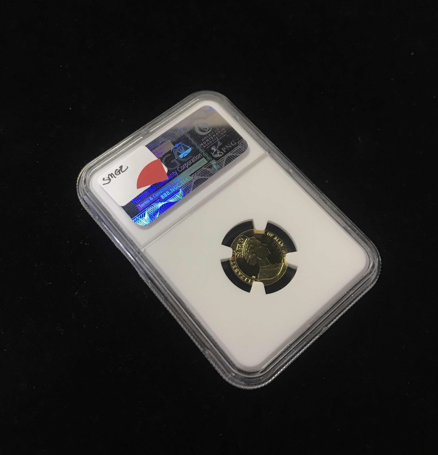 【随心拍&GetCoins】🌟广州展销会CICE专场🌟现代金银币拍卖第三十四期 马恩岛1990年黑便士150周年1/10盎司纪念金币NGC70