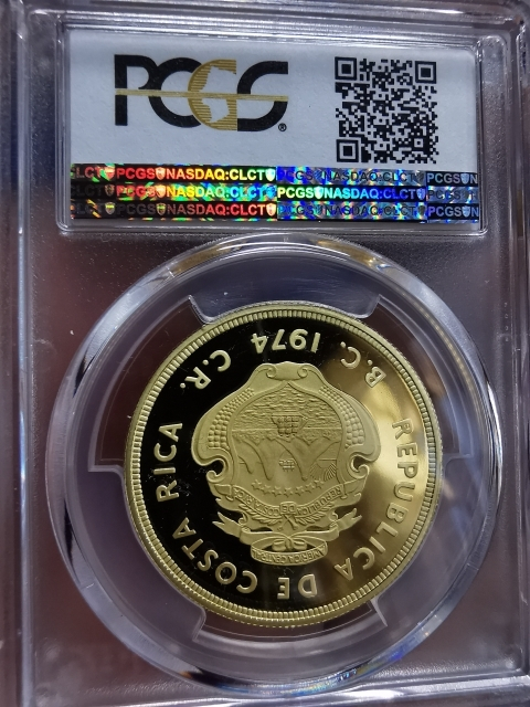 凡希社世界钱币微拍CICE专场拍卖 1974哥斯达黎加食蚁兽大金PCGS-PF69DCAM