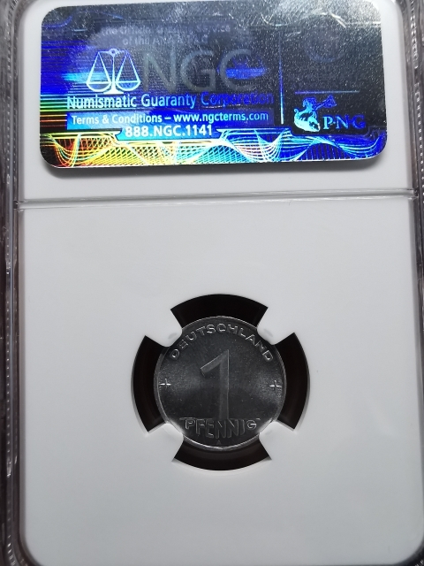 凡希社世界钱币微拍CICE专场拍卖 1952东德芬尼NGC-MS67