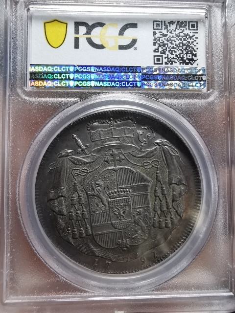 凡希社世界钱币微拍CICE专场拍卖 稀！1791萨尔茨堡主教泰勒PCGS-MS62原味收藏级！