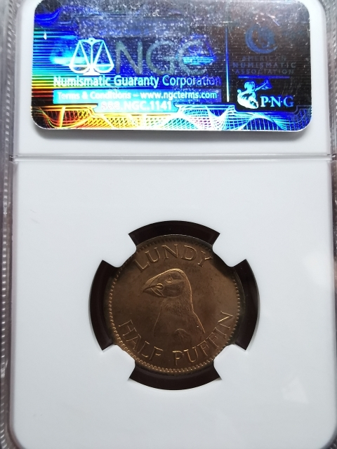 凡希社世界钱币微拍CICE专场拍卖 1929伦地岛1/2便士NGC-MS64