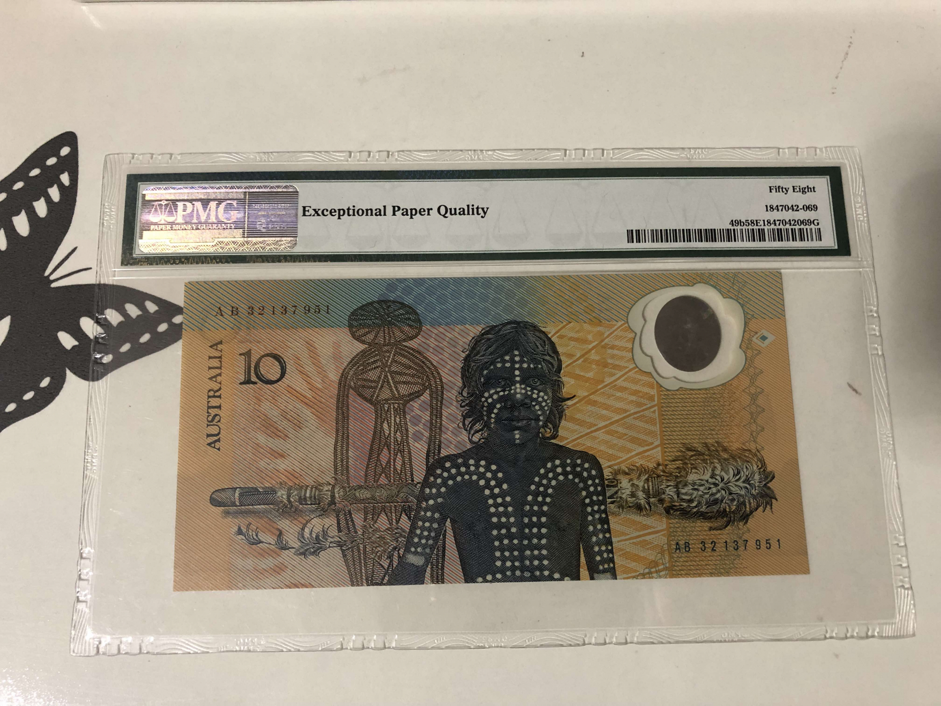 【收藏联盟】第101期拍卖——开启新纪元 澳大利亚1988年10元塑料钞 大帆船 移民200周年纪念钞 PMG58EPQ