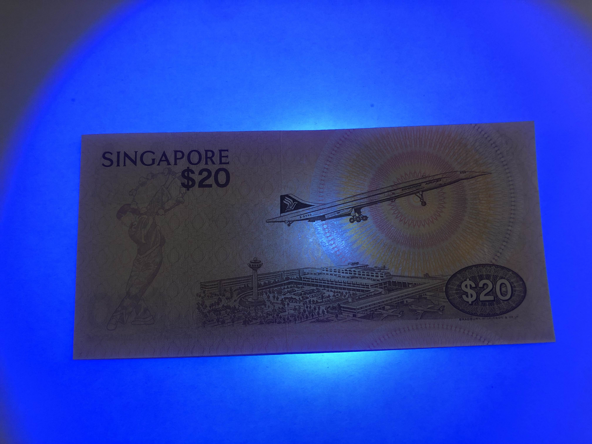 【收藏联盟】第101期拍卖——开启新纪元 新加坡 1979年20元  AU- 品相 鸟版