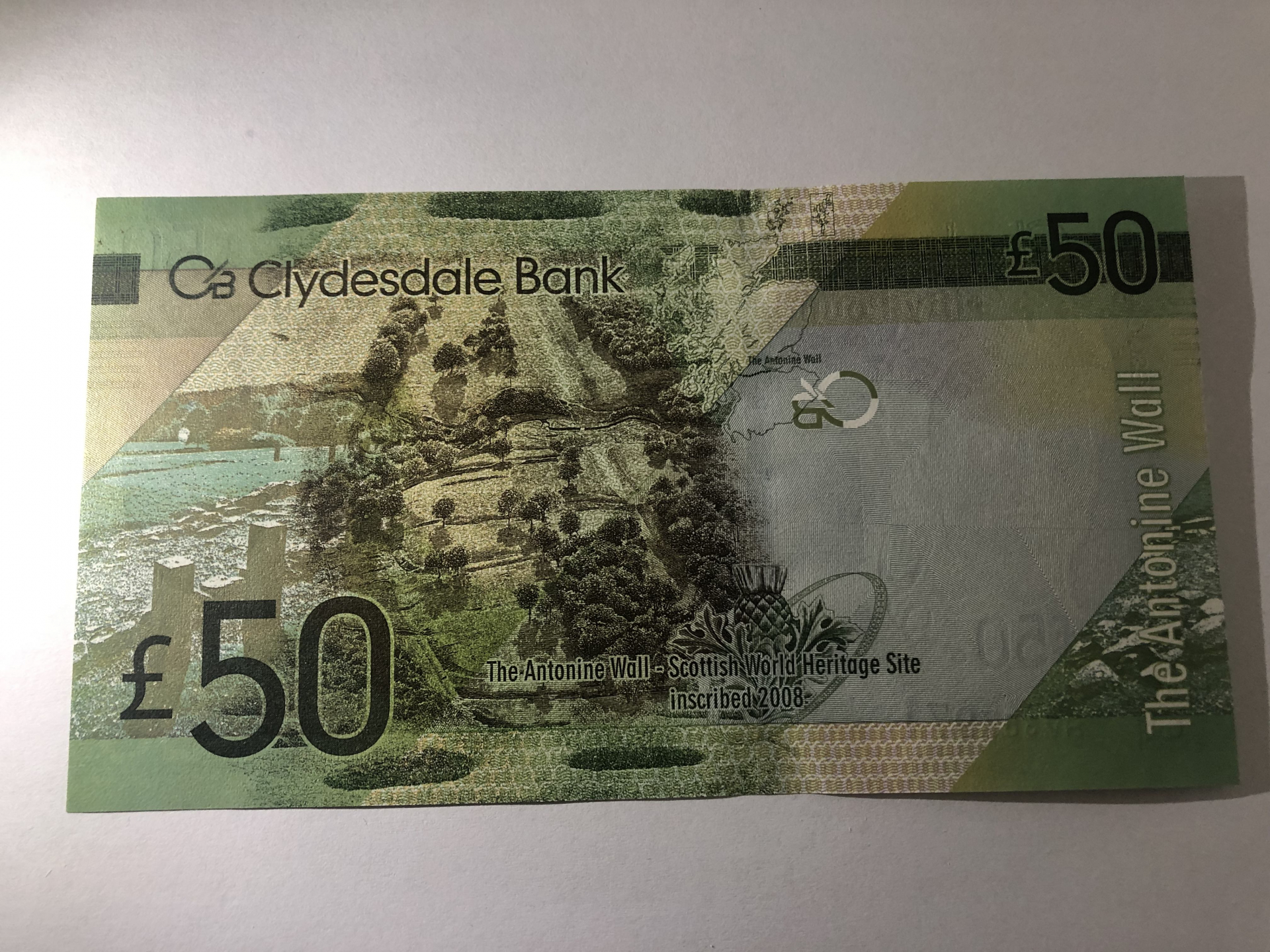 【收藏联盟】第101期拍卖——开启新纪元 苏格兰 克莱斯戴尔银行2015年 50 镑 全新UNC