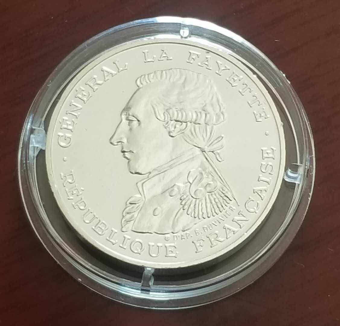 【随心拍&GetCoin】现代金银币拍卖第三十五期 法国1987年拉发伊特100法郎加厚纪念银币