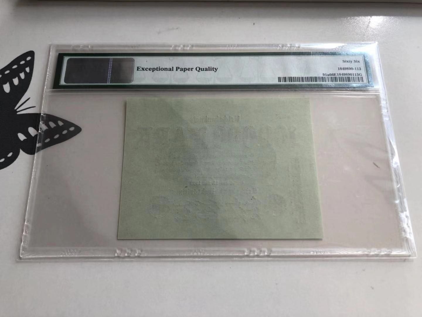 【收藏联盟】第103期拍卖——国庆节专场 德国 1923年 10万马克 PMG66EPQ  p91a 