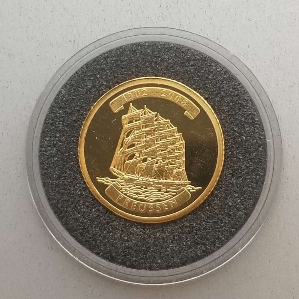 【随心拍&GetCoin】现代金银币拍卖第三十五期 朝鲜2008海船1克小金币赠朝鲜单双星流通品相硬币2套8枚 品如图
