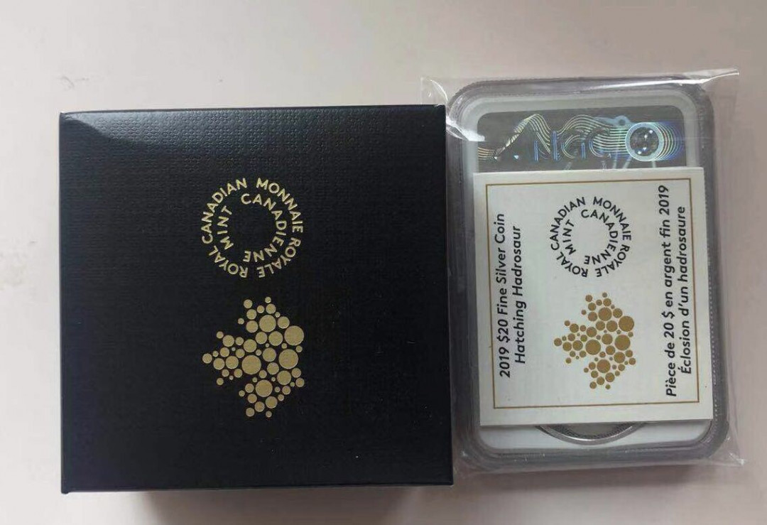 【随心拍&GetCoin】现代金银币拍卖第三十五期 【加拿大】2019加拿大夜光恐龙【首期ngc70】