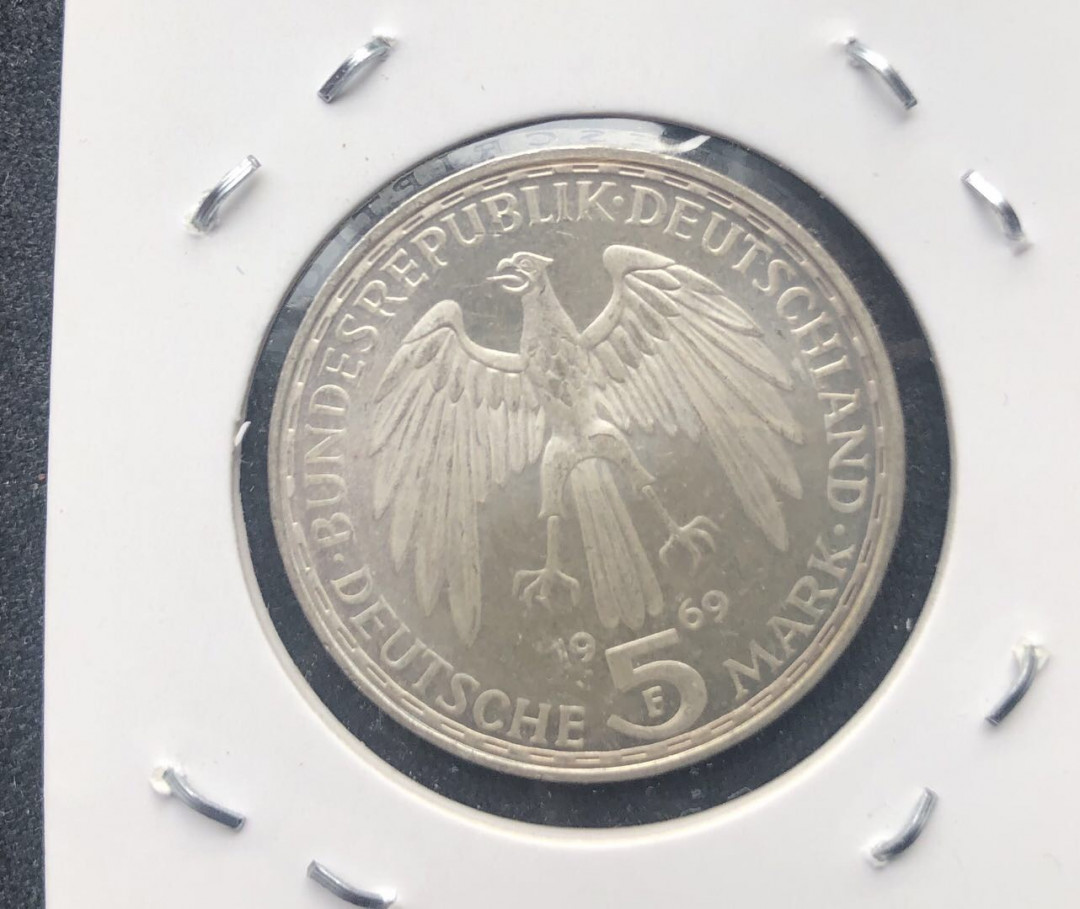【币观天下】第八十六期钱币拍卖 【德国】1969年5马克银币秒杀